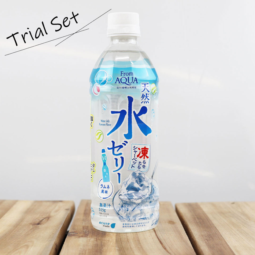 From AQUA 天然水ゼリー 515g お試し12本セット