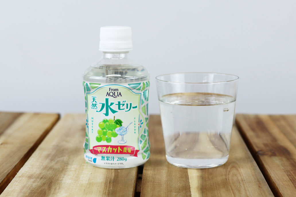 【保障できる】 From AQUA アキュア | 24本 280g マスカット風味 天然水ゼリー バッグ