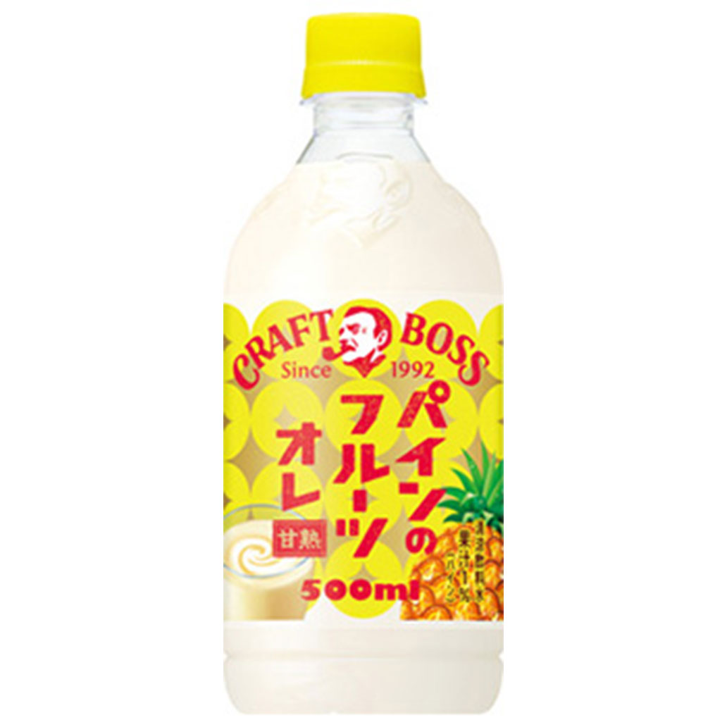 【賞味期限：2025年3月31日】サントリー クラフトボス パインのフルーツオレ500ml×24本