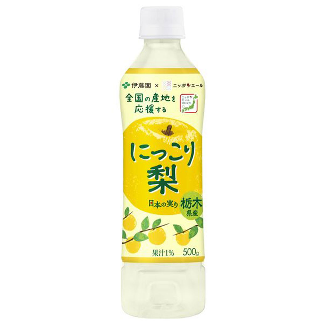 【賞味期限：2025年3月31日】伊藤園　ニッポンエール 栃木県産にっこり梨500g×24本