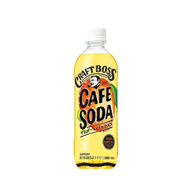 【賞味期限：2025年7月21日】クラフトボス カフェソーダ マンゴー＆パッション500ml×24本