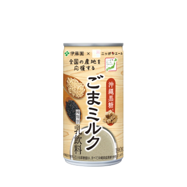 【賞味期限：2025年8月31日】ニッポンエール 沖縄黒糖 ごまミルク 190g缶×30本