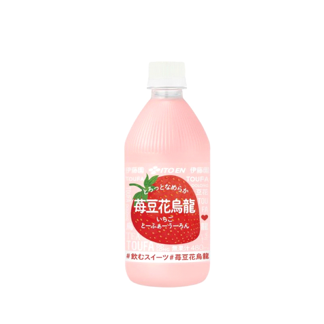 【賞味期限：2025年7月31日】苺豆花烏龍 480ml×24本