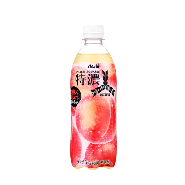 【賞味期限：2025年10月31日】三ツ矢特濃ピーチスカッシュ 500ml×24本