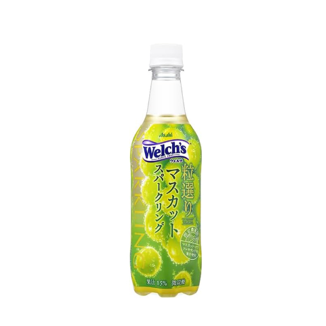【賞味期限：2026年2月28日】Welch's 粒選りマスカットスパークリング 450ml ×24本