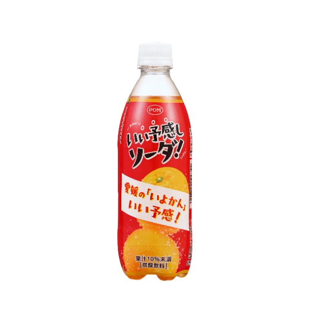  【フードロス】【賞味期限：2026年7月5日】えひめ飲料 POM いい予感しソーダ500ml×24本