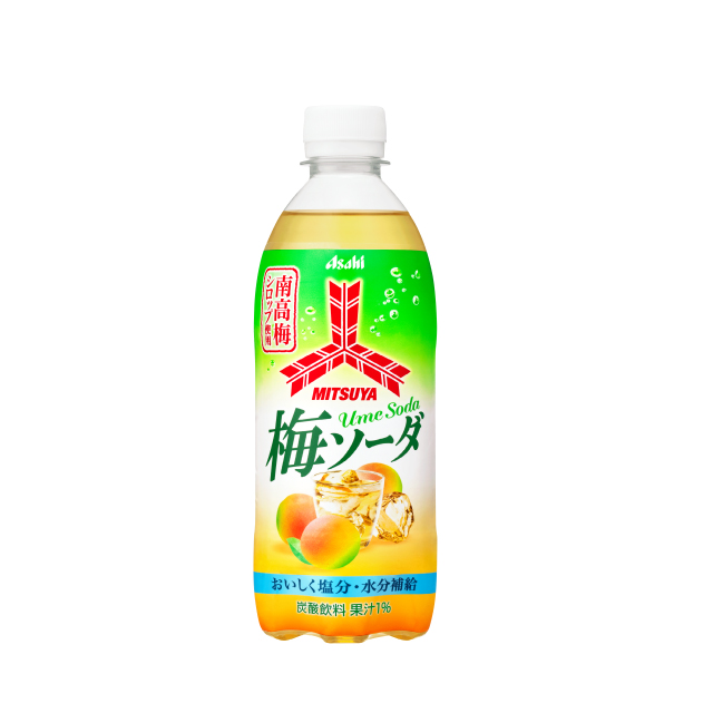 【フードロス】【賞味期限：2026年9月30日】三ツ矢 梅ソーダ500ml×24本