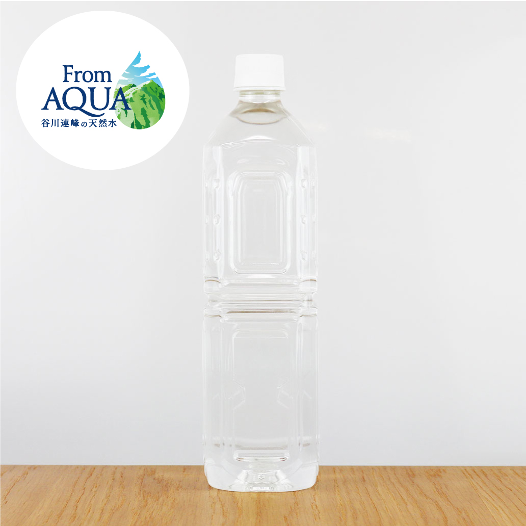From AQUA 谷川連峰の天然水 ラベルレス １L　12本